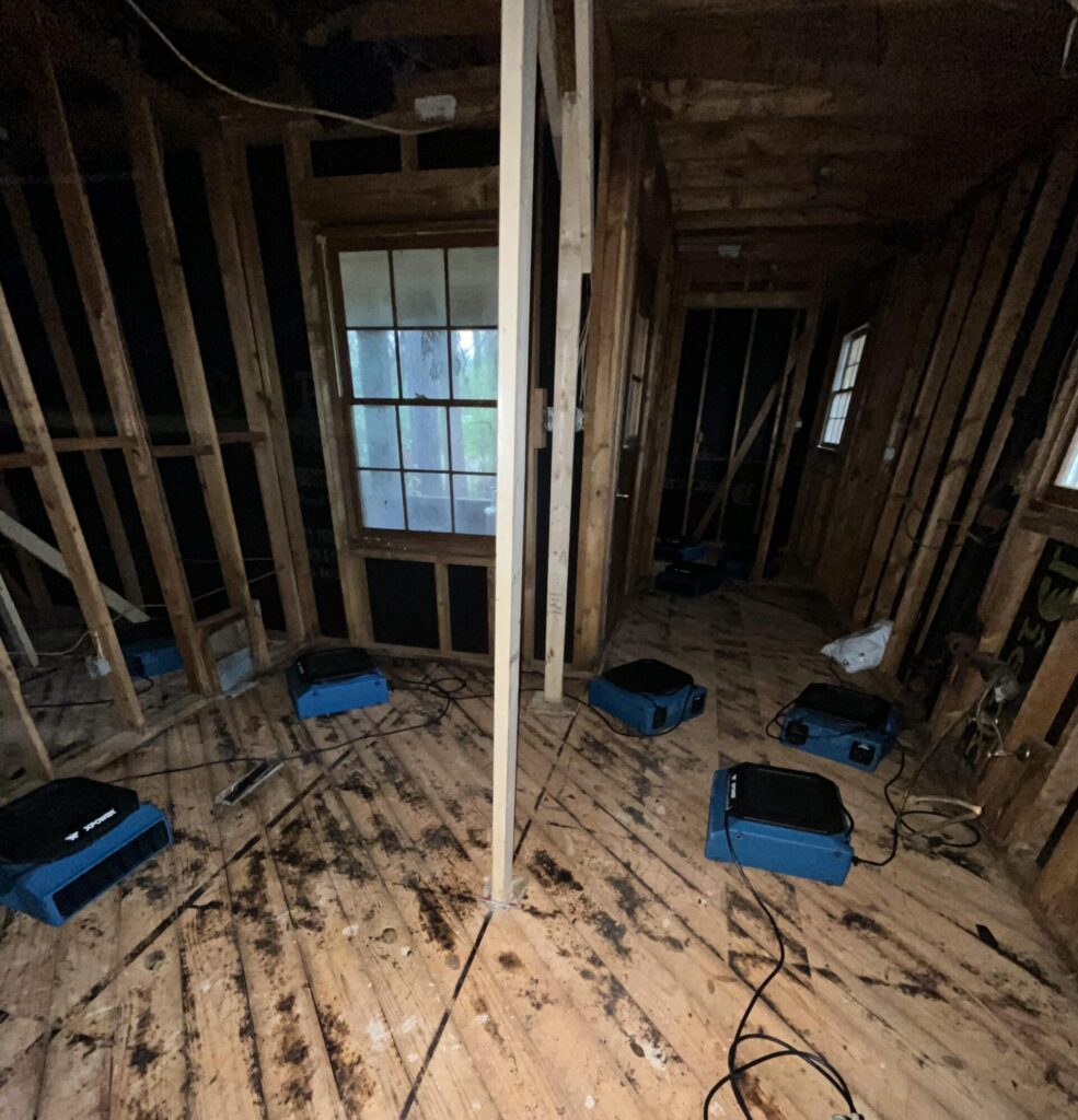 Water damage restoration work in progress by TerraPro Group in Atlanta